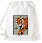 printfashion Tigris - Sportzsák, Tornazsák - Fehér (13221076)
