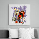 printfashion A graffiti nem bűncslekmény - Vászonkép - Fehér (6620081)