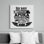 printfashion Motoros Apuka - Vászonkép - Fehér (6630718)