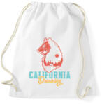 printfashion Medve - California Dreaming - Sportzsák, Tornazsák - Fehér (4924691)