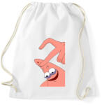 printfashion Spongyabob és Patrick páros minta - Sportzsák, Tornazsák - Fehér (12701593)