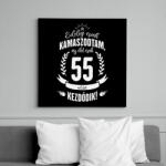 printfashion kamasz-55-white - Vászonkép - Fekete (6644739)