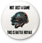 printfashion PUBG - This is Battle Royale (Fekete) - Kitűző, hűtőmágnes - Fehér (3079246)