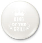 printfashion king of the grill fehér - Kitűző, hűtőmágnes - Fehér (14019738)