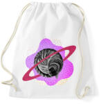 printfashion Pink cat planet - Sportzsák, Tornazsák - Fehér (6313553)