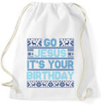 printfashion Go Jesus - Sportzsák, Tornazsák - Fehér (9560586)