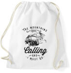 printfashion Hívogató hegyek - Sportzsák, Tornazsák - Fehér (155102)