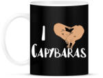 printfashion I love capybara - Bögre - Fekete (13723495)