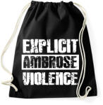 printfashion Explicit violence - Sportzsák, Tornazsák - Fekete (2305009)