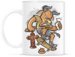printfashion Deszkás bika - Bögre - Fehér (787315)