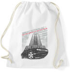 printfashion Fekete autó az épület előtt - Sportzsák, Tornazsák - Fehér (4632934)