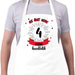 printfashion Az élet csak ezután kezdődik - Számmal - Kötény - Fehér (7944514)