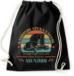 printfashion Kamionos menő apa - Sportzsák, Tornazsák - Fekete (13019473)