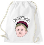 printfashion Hasbulla TIK TOK - Sportzsák, Tornazsák - Fehér (5030038)