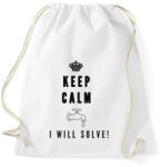 printfashion Csak nyugi én megoldom! (vízvezetékszerelő) - Sportzsák, Tornazsák - Fehér (1453310)