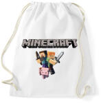 printfashion Minecraft - Sportzsák, Tornazsák - Fehér (494208)