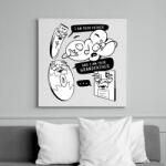 printfashion Retro tárhelyek - Vászonkép - Fehér (13323934)