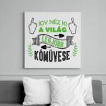 printfashion Így néz ki - Kőműves - Vászonkép - Fehér (10294079)