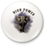 printfashion High Power - Kitűző, hűtőmágnes - Fehér (3079454)