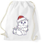 printfashion Karácsonyi pomerán - Sportzsák, Tornazsák - Fehér (14614316)