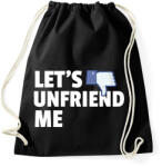 printfashion LET'S UNFRIEND ME - Sportzsák, Tornazsák - Fekete (10839517)