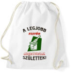 printfashion Festő szülinapja augusztus színes - Sportzsák, Tornazsák - Fehér (5475537)
