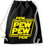 printfashion Pew pew pew - Sportzsák, Tornazsák - Fekete (5728361)