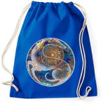 printfashion Agár kör motívumban - Sportzsák, Tornazsák - Bright royal (13412222)