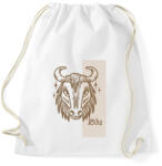 printfashion Bika horoszkóp - Sportzsák, Tornazsák - Fehér (6270585)