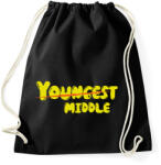 printfashion Middle - Középső tesó - Sportzsák, Tornazsák - Fekete (7015600)