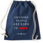 printfashion A legkúlabb emberek júliusban születnek - úgy mint én - Sportzsák, Tornazsák - Sötétkék (1423532)