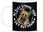 printfashion Németjuhász - Bögre - Fekete (5438244)