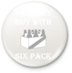 printfashion Januárban született kockahasú férfi - Kitűző, hűtőmágnes - Fehér (3079049)