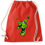 printfashion Oroszlánmosoly - Sportzsák, Tornazsák - Piros (92144)