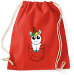 printfashion Zseb unikornis - Sportzsák, Tornazsák - Piros (4284814)