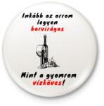 printfashion borvirág - Kitűző, hűtőmágnes - Fehér (3080824)