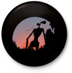 printfashion Siren head 2 - Kitűző, hűtőmágnes - Fekete (3677172)