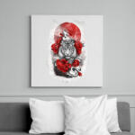 printfashion Fehér tigris - Vászonkép - Fehér (6624441)