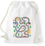 printfashion Versenypálya - Sportzsák, Tornazsák - Fehér (14724398)