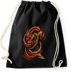 printfashion Sárkány - Sportzsák, Tornazsák - Fekete (16318413)