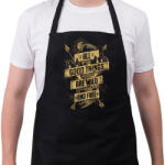 printfashion Vadon és szabadon - Kötény - Fekete (4927246)