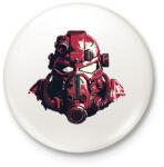 printfashion Mask - Kitűző, hűtőmágnes - Fehér (14840785)