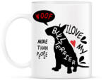 printfashion bull terrier love - Bögre - Fehér (1559320)
