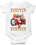 printfashion Motoros Télapó - Baba Body - Fehér (1329643)