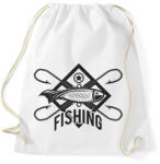 printfashion horgász - Sportzsák, Tornazsák - Fehér (15814601)
