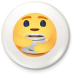 printfashion Kávé - Kitűző, hűtőmágnes - Fehér (13047005)