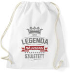 printfashion Ez a legenda májusban született - Sportzsák, Tornazsák - Fehér (2452612)