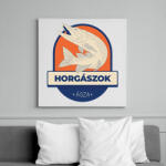 printfashion Horgászok ásza - Vászonkép - Fehér (6640671)