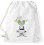 printfashion Robot - Sportzsák, Tornazsák - Fehér (856692)