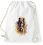 printfashion Belga juhász kutya - Sportzsák, Tornazsák - Fehér (11767830)